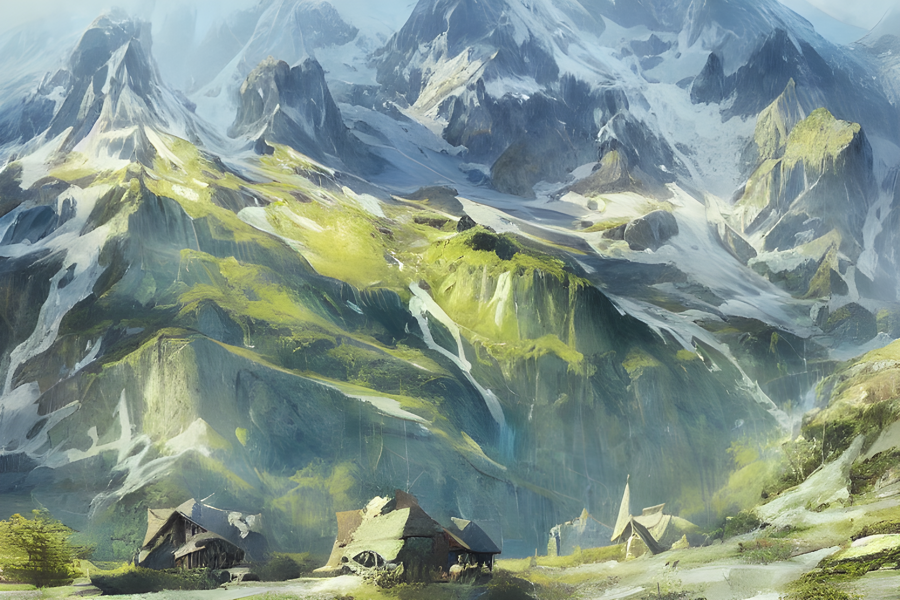Bright Peaks Canvas