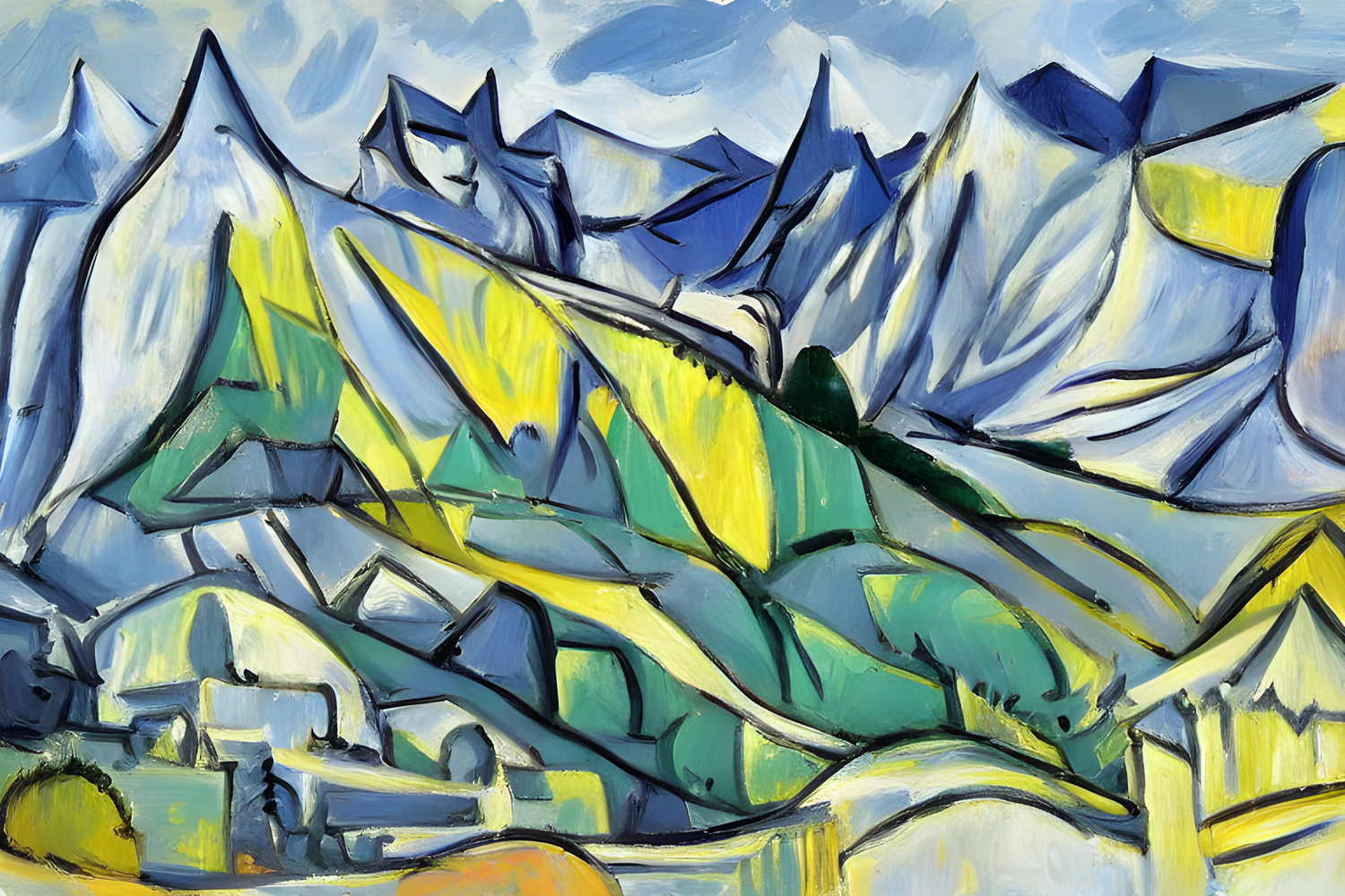 Bright Peaks Canvas