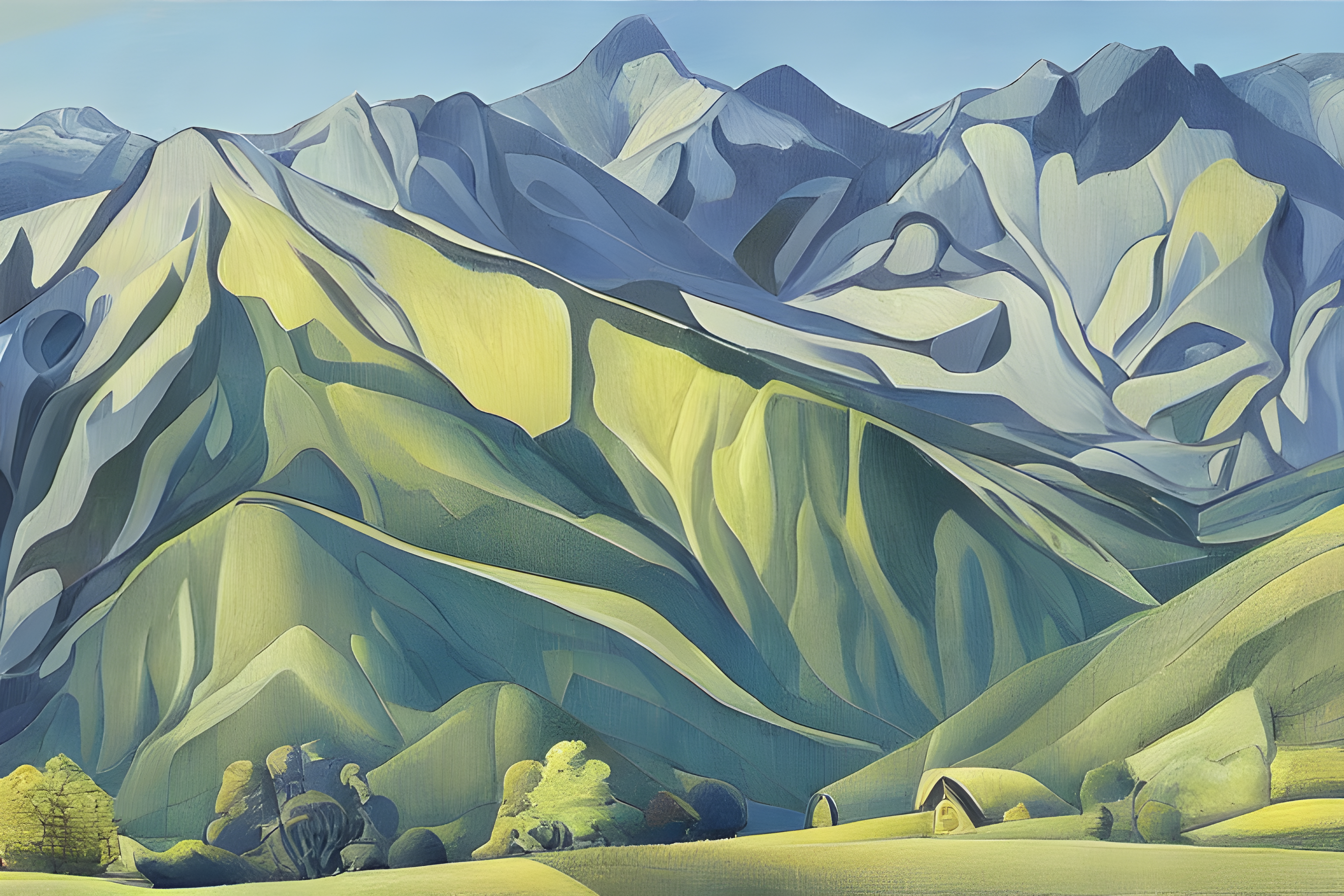 Bright Peaks Canvas