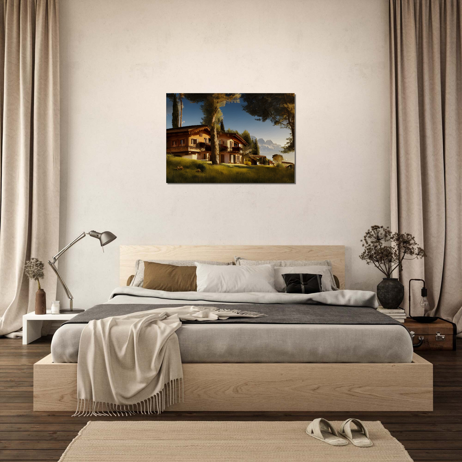 Mountain Chalet Canvas